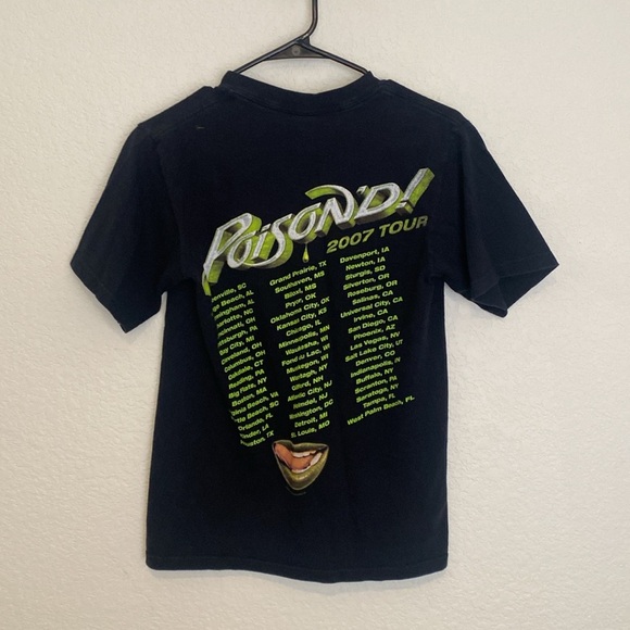 “Poison” 2007 Tour T-Shirt Anvil Vintage small - Picture 6 of 6